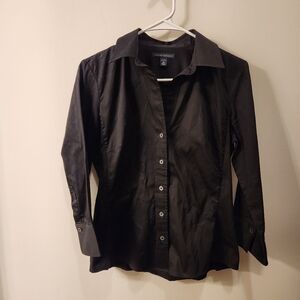 Banana Republic Black Button Down Shirt Size Medium